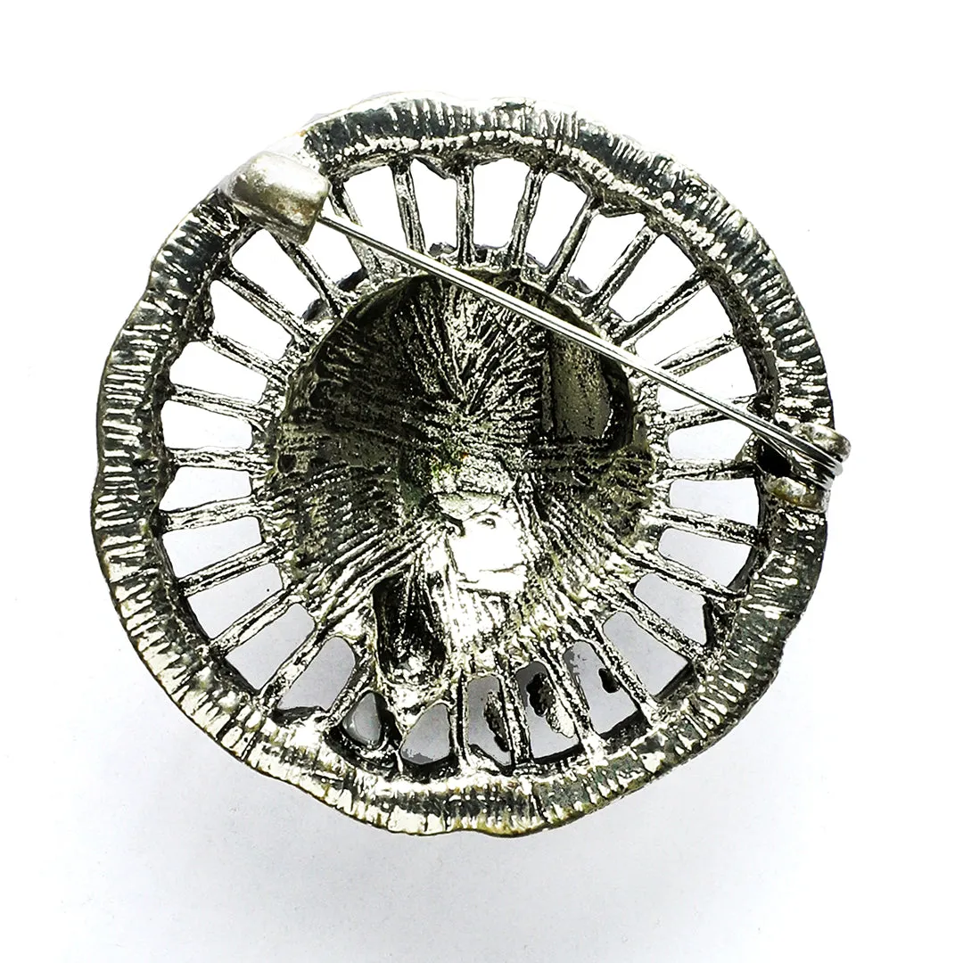 Kavove The Regal Roar Silver Colour Brooch