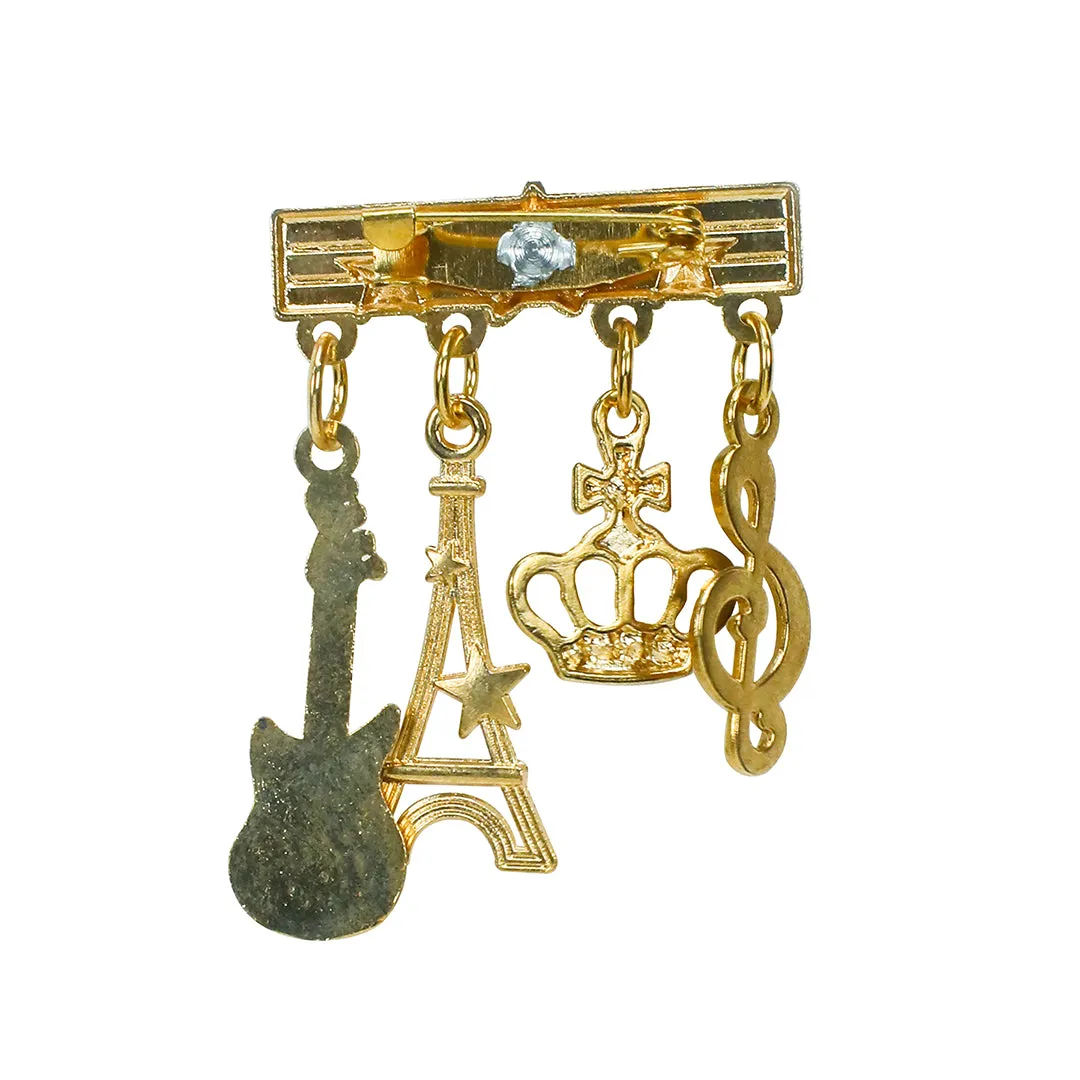 Kavove The Royal Rythms Golden Colour Brooch
