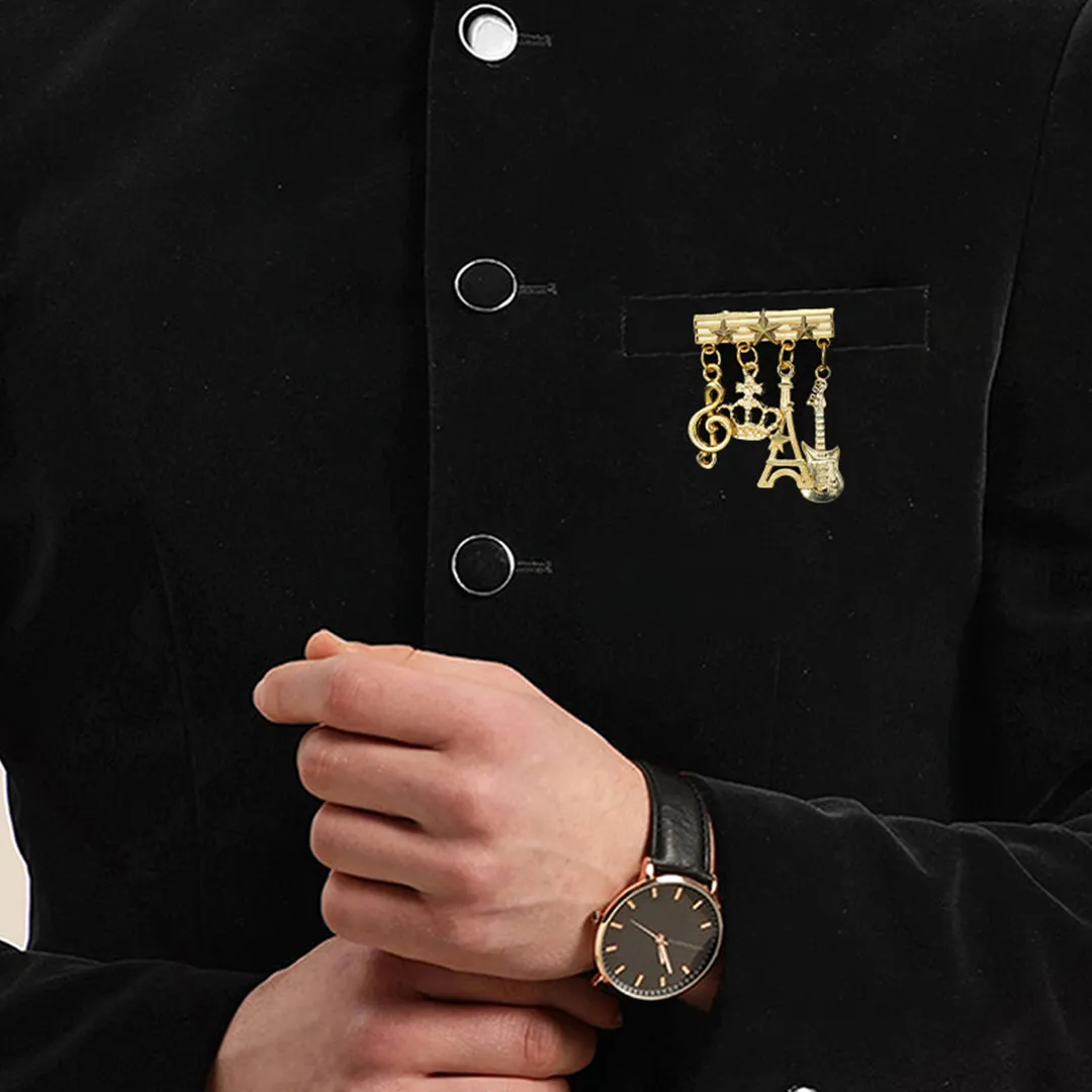 Kavove The Royal Rythms Golden Colour Brooch