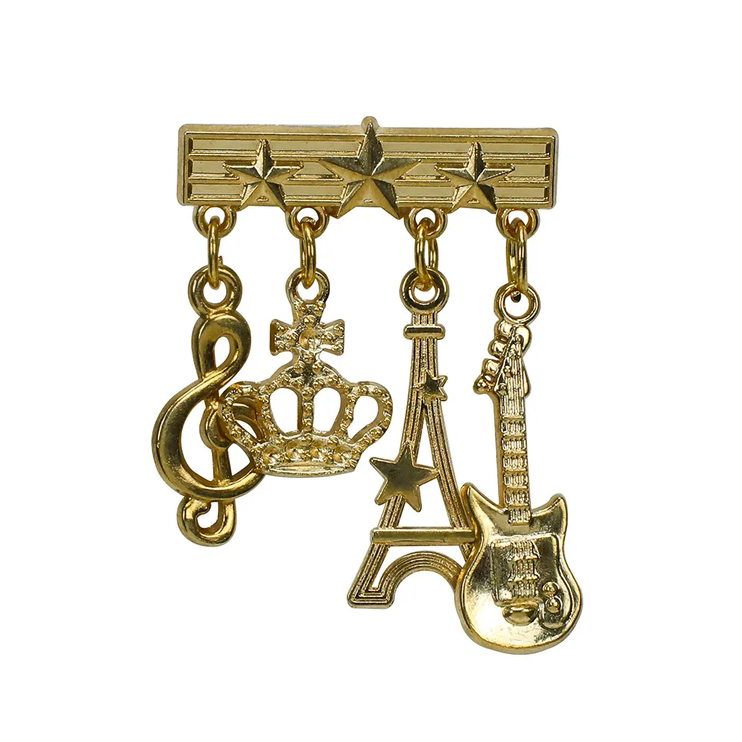 Kavove The Royal Rythms Golden Colour Brooch