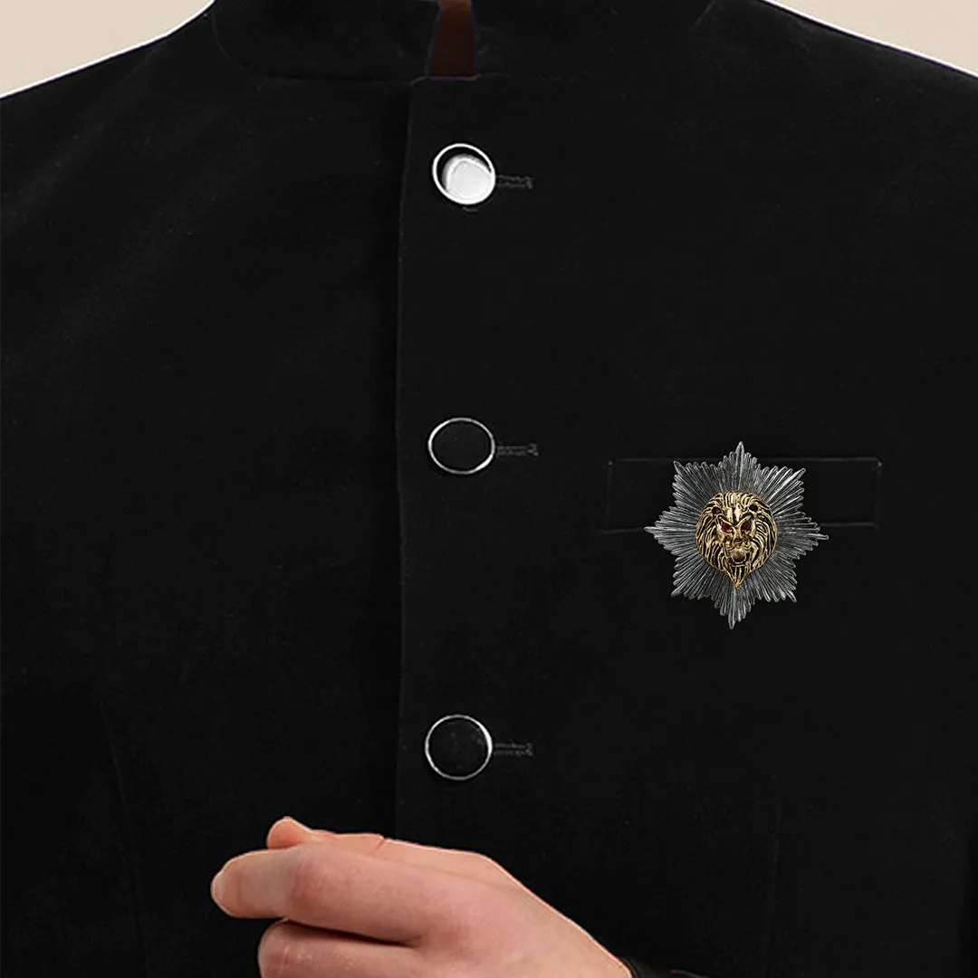 Kavove Vigilant King Dark Grey Colour Lapel Pin
