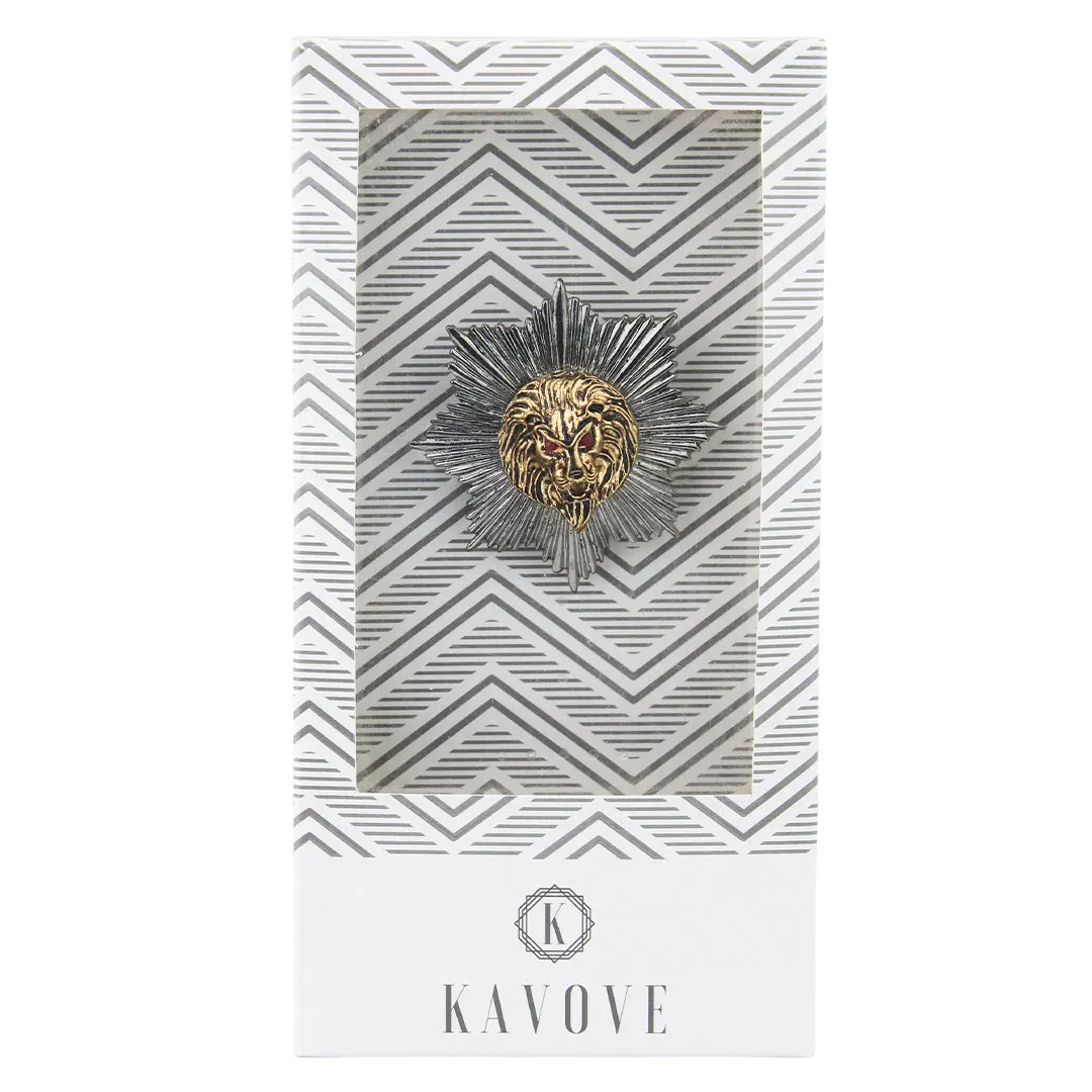 Kavove Vigilant King Dark Grey Colour Lapel Pin