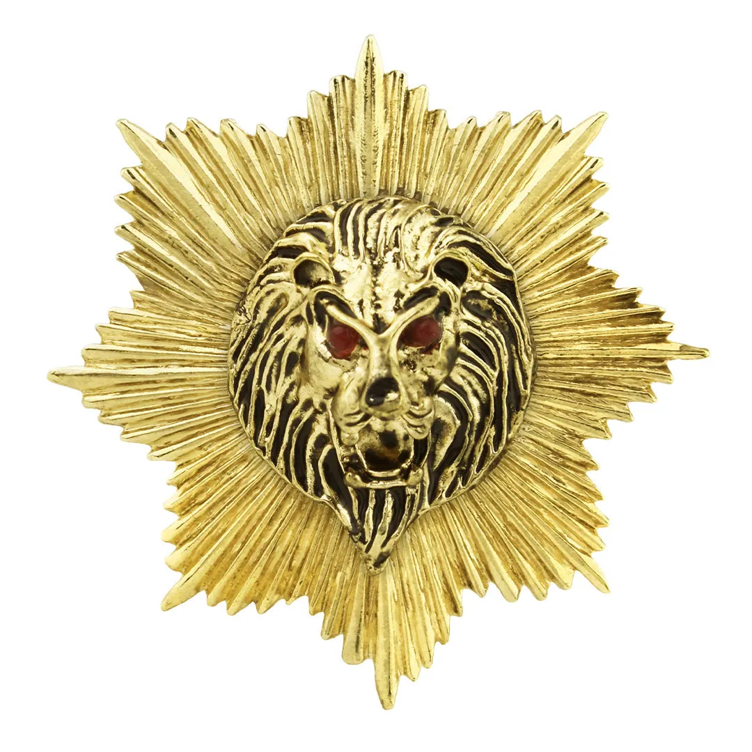 Kavove Vigilant King Golden Colour Lapel Pin