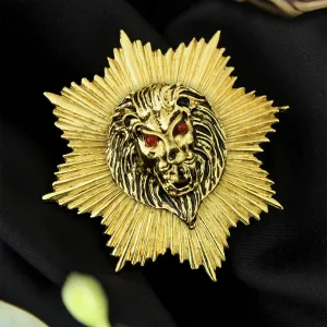Kavove Vigilant King Golden Colour Lapel Pin