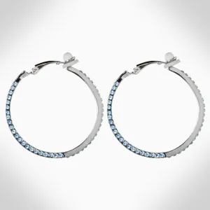 KIARA - EJ2477 - AQUA HOOP EARRINGS