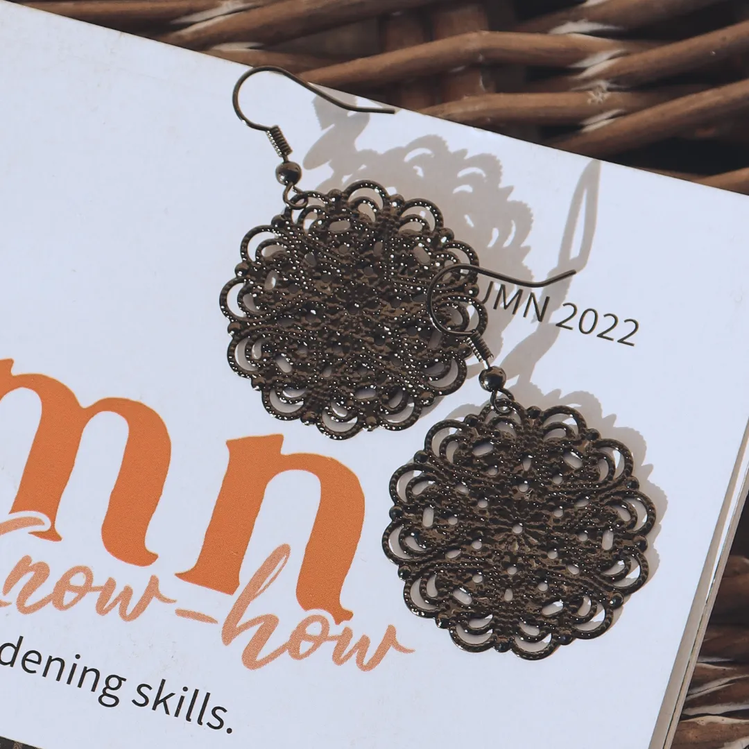 Lacey Black Earrings