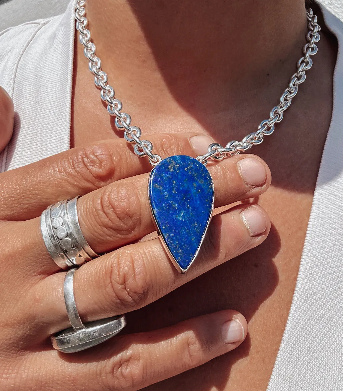 Lapis Lazuli Statement Necklace