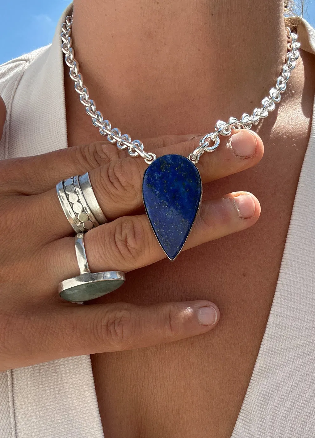 Lapis Lazuli Statement Necklace
