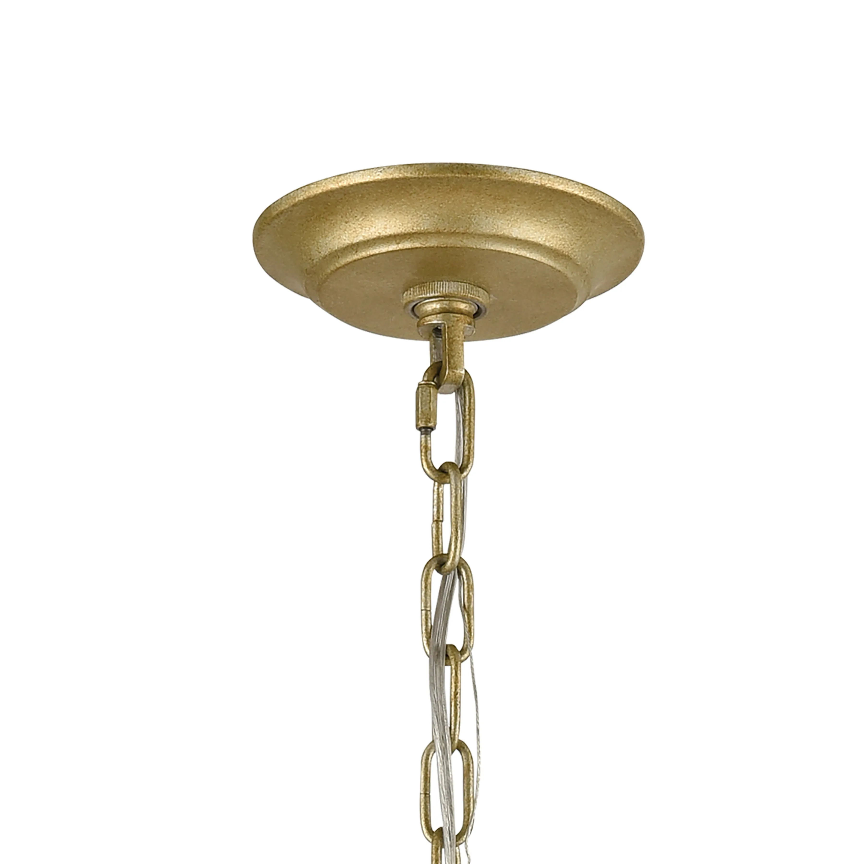 Loughton 20" 5 Light Chandelier in Golden Silver
