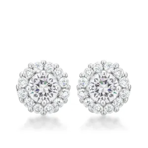 LOVCIA Elegant Bella Bridal Clear Earrings