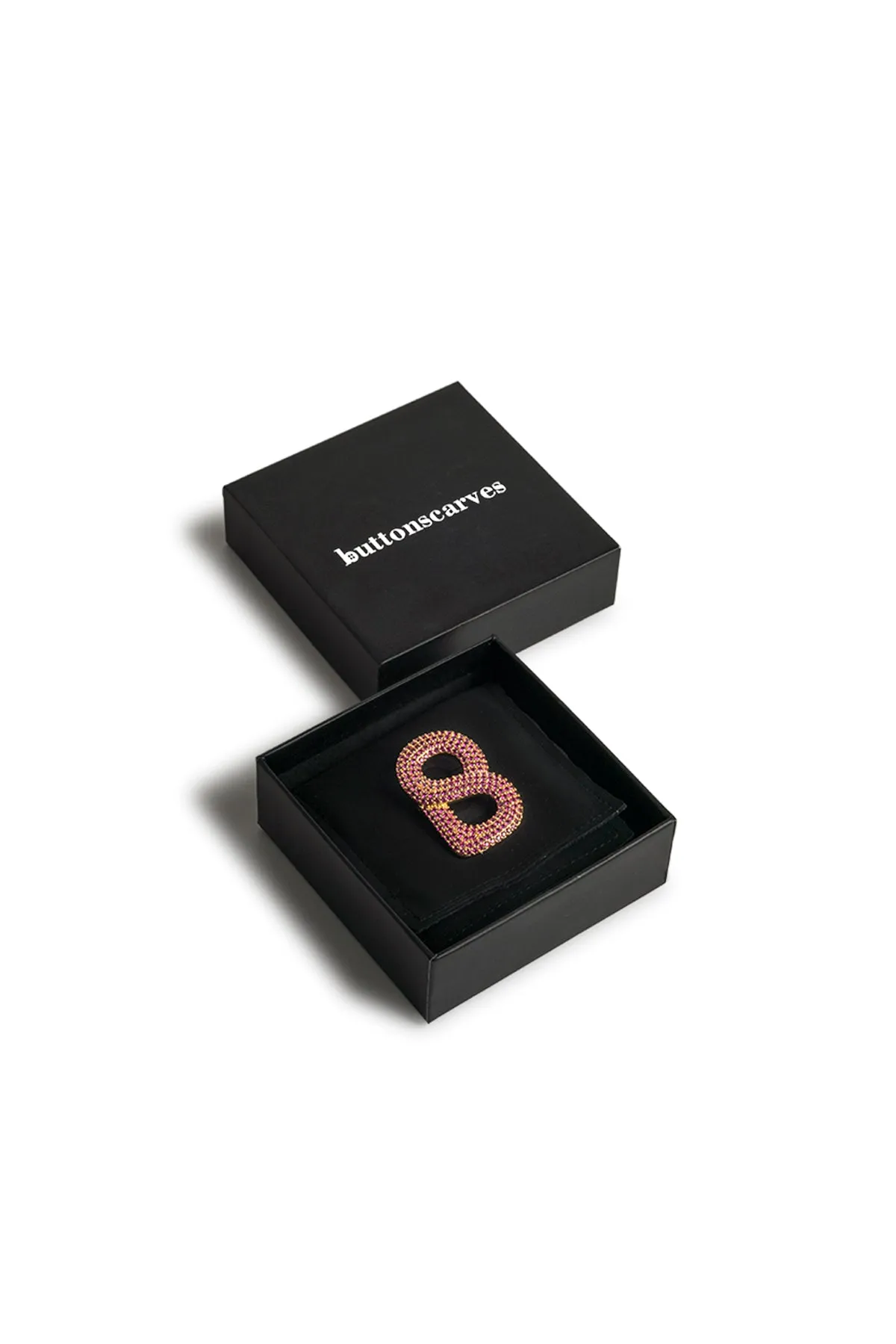 LUXE SIGNATURE BROOCH - RUBY