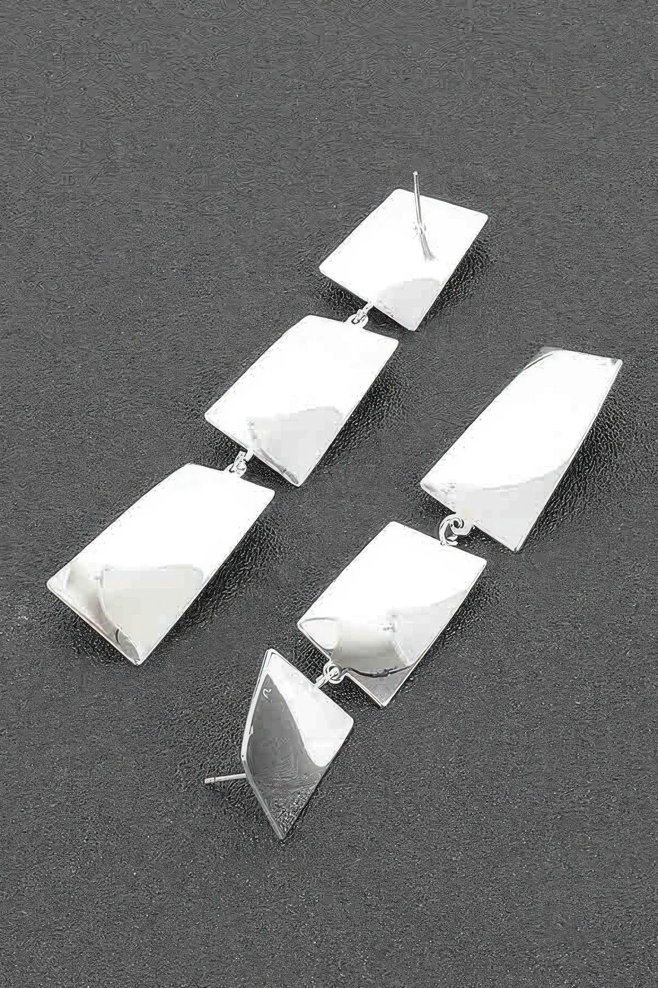 Metal Elegant Dangle Square Earring