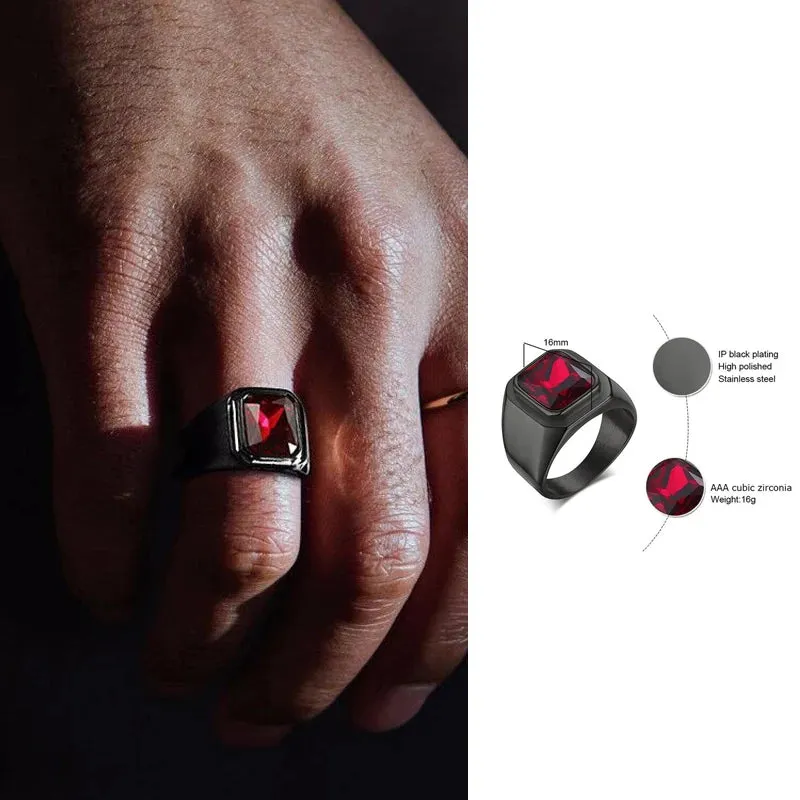 Modern Gents Ring, Nobility Dignified Signet Ring for Men