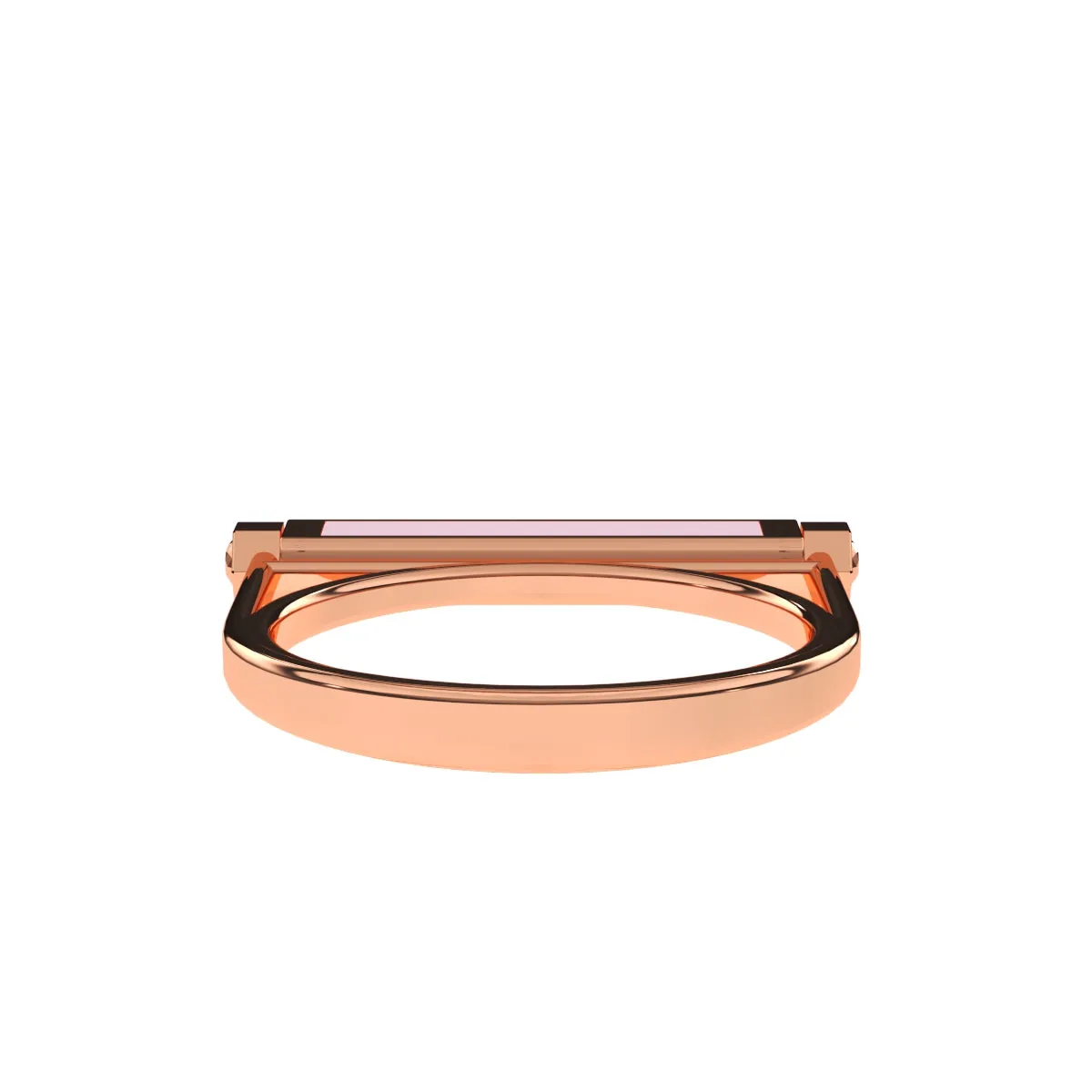 Modern Lab Grown Diamond Bar Engagement Ring