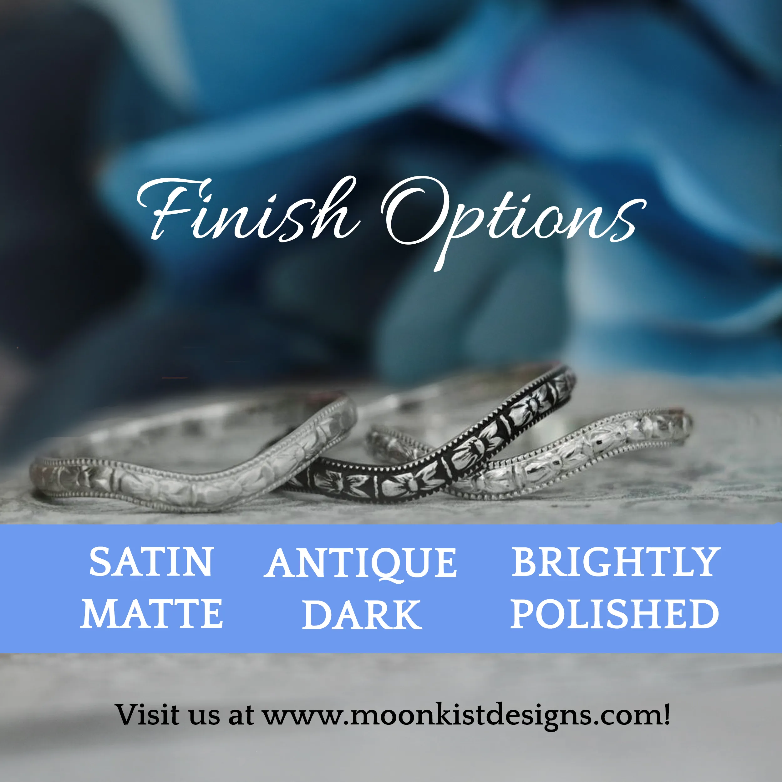 Modern Mountain Range Wedding Ring Set for Both | Moonkist Designs