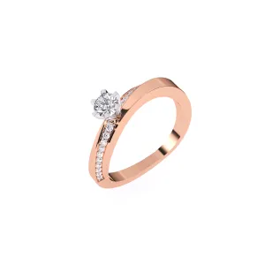 Modern Round Diamond solitaire Ring