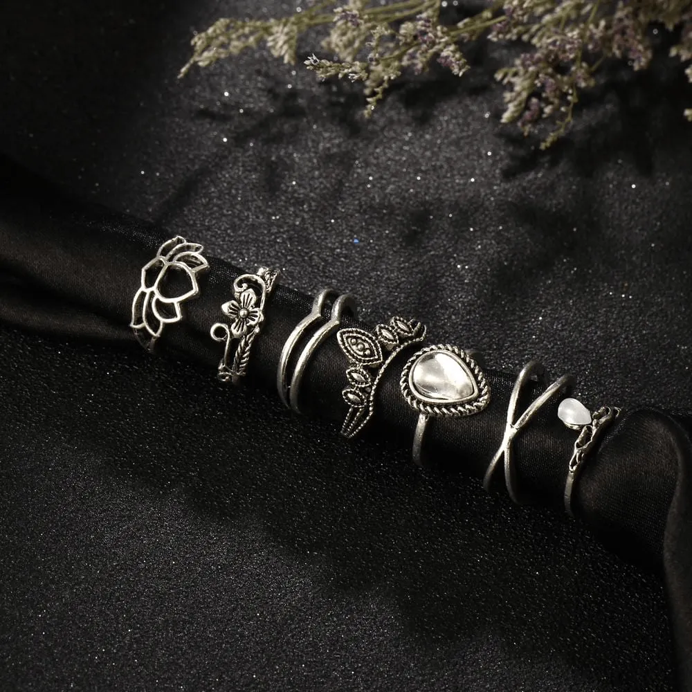 Modern Witch Ring Set 7pcs