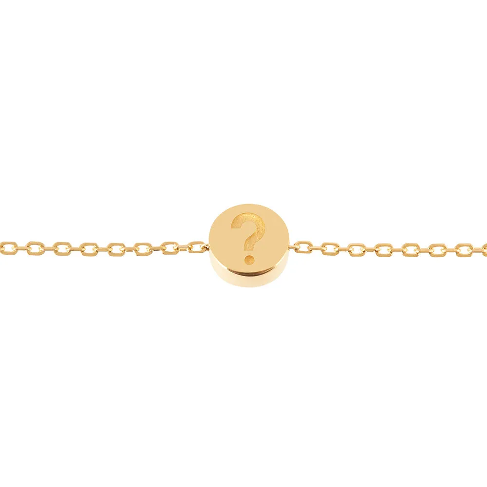Modern Words Fine Question Bracelet