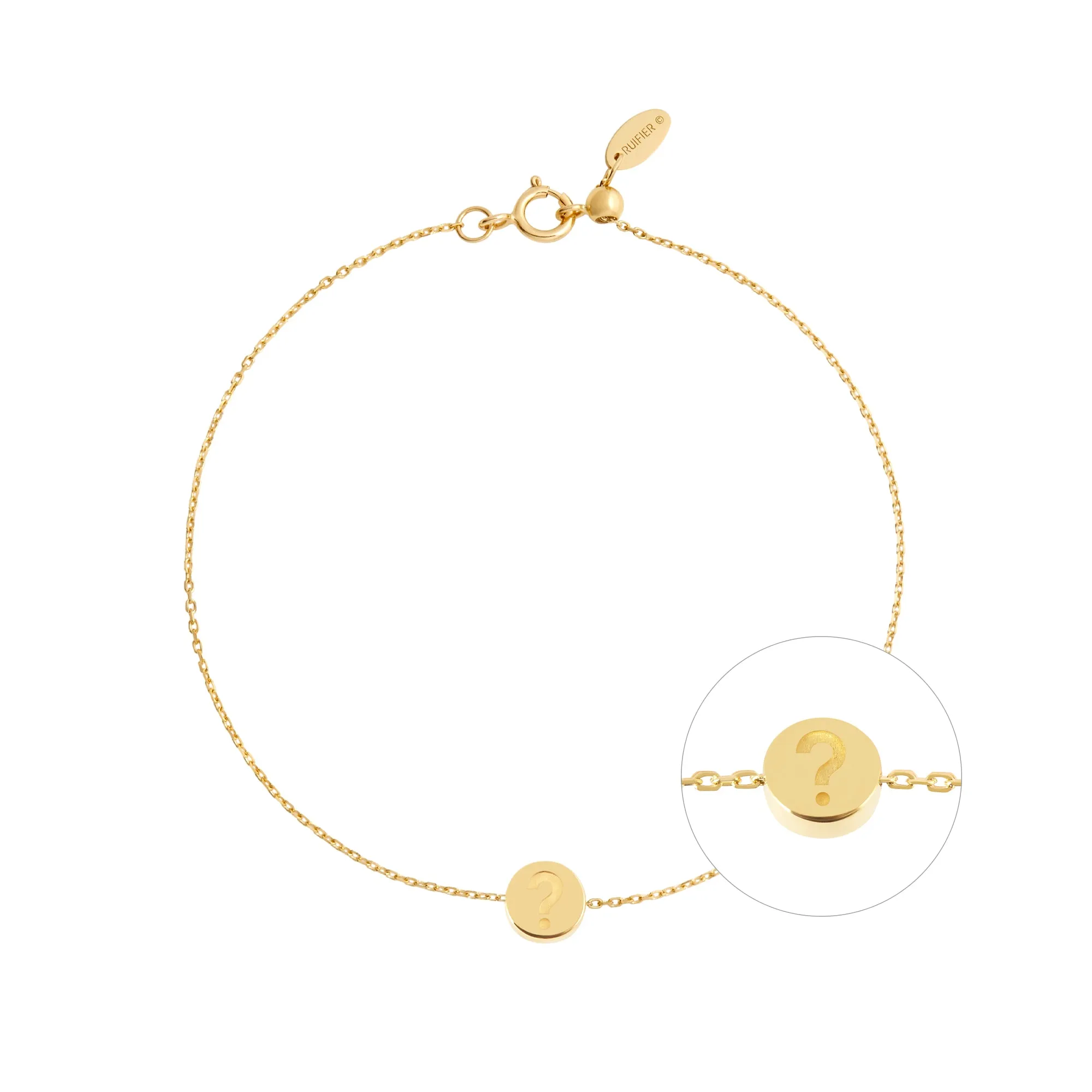 Modern Words Fine Question Bracelet