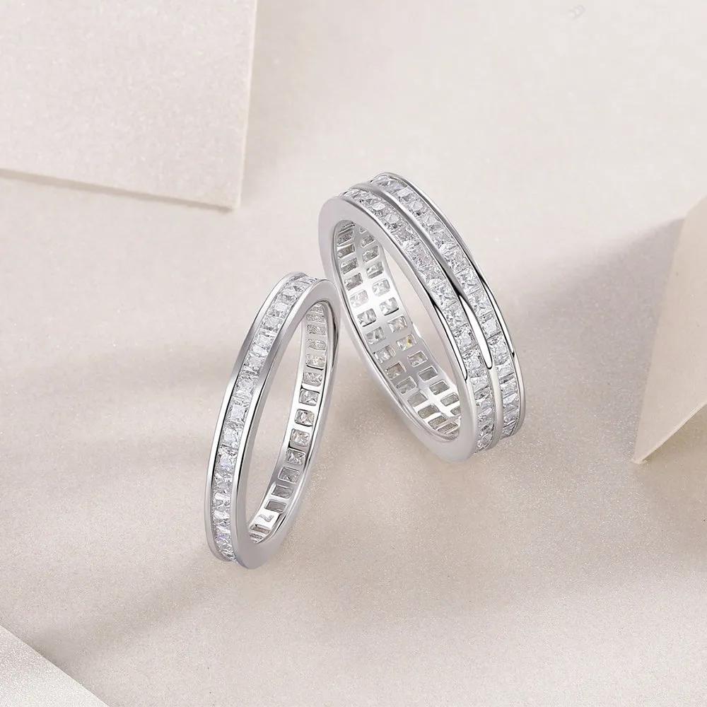 Moissanite S925 Separable Baguette Cut Ring