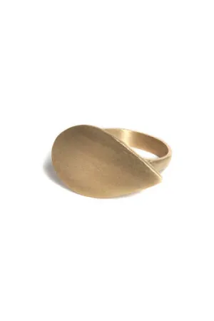 Monogram Little Teardrop Ring