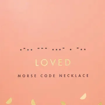 Morse Code Necklace