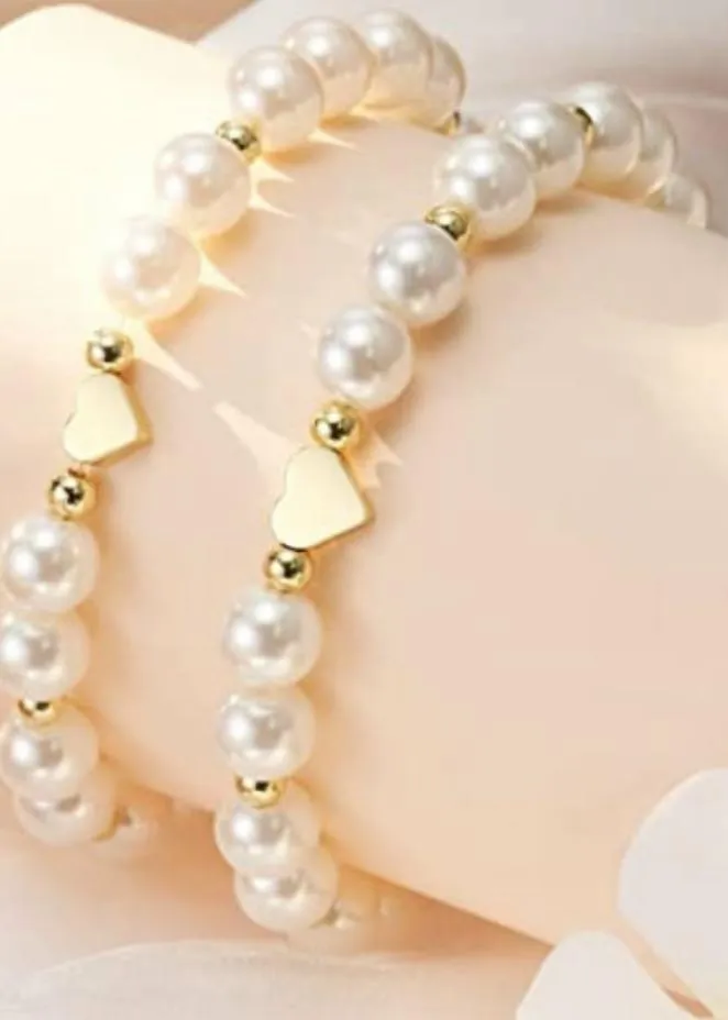 Mother and Daughter Natural Pearl Bracelets