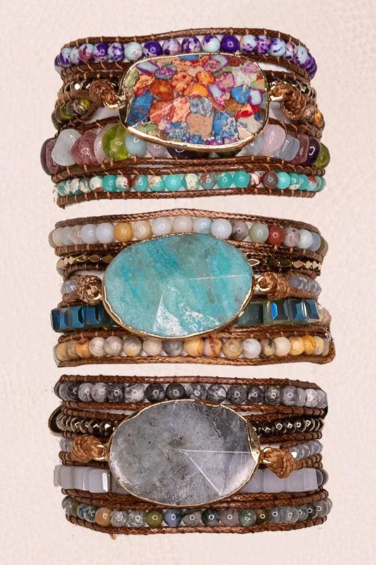 Multicolor Natural Stone Bracelet