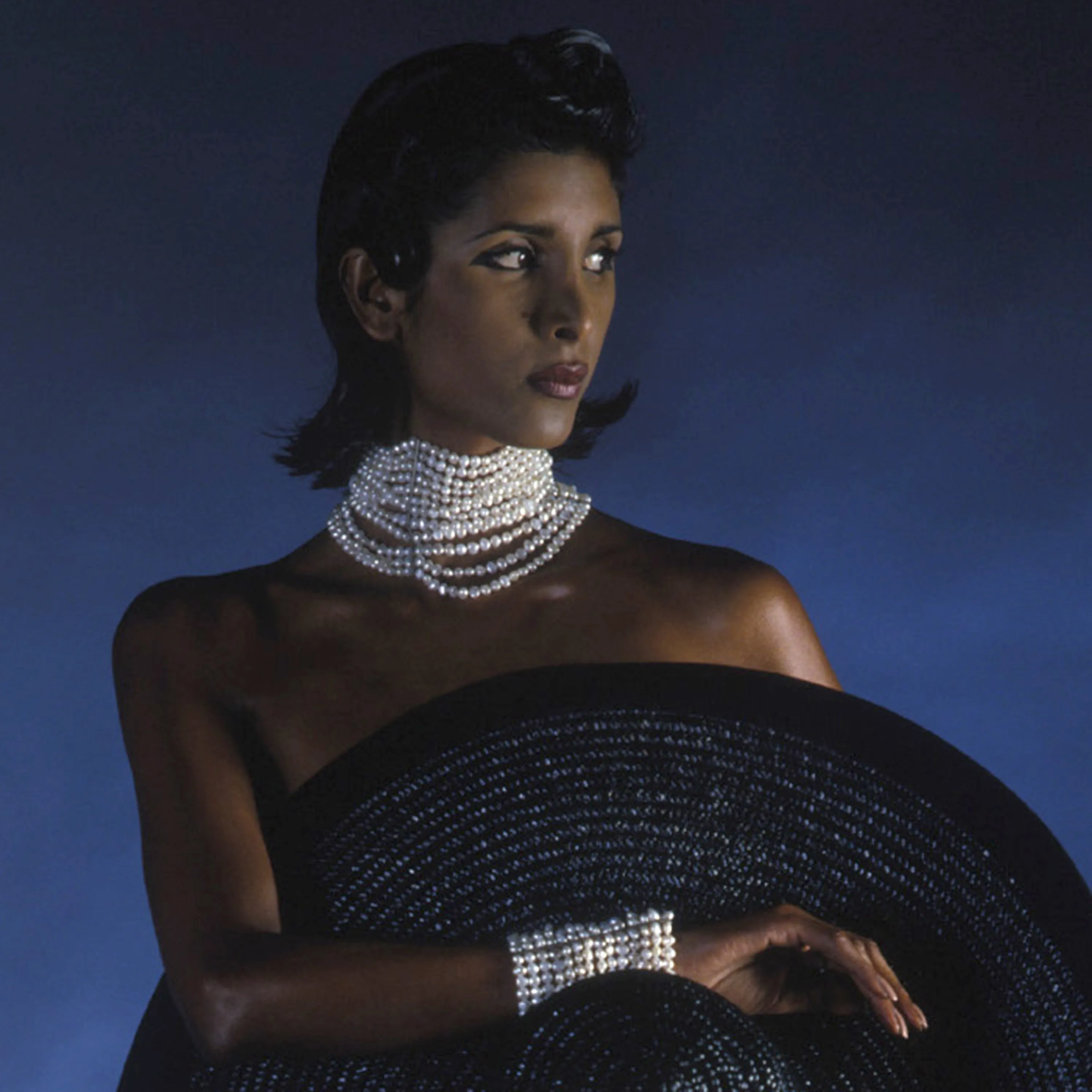 Multistrand Freshwater Pearl Choker with Collar