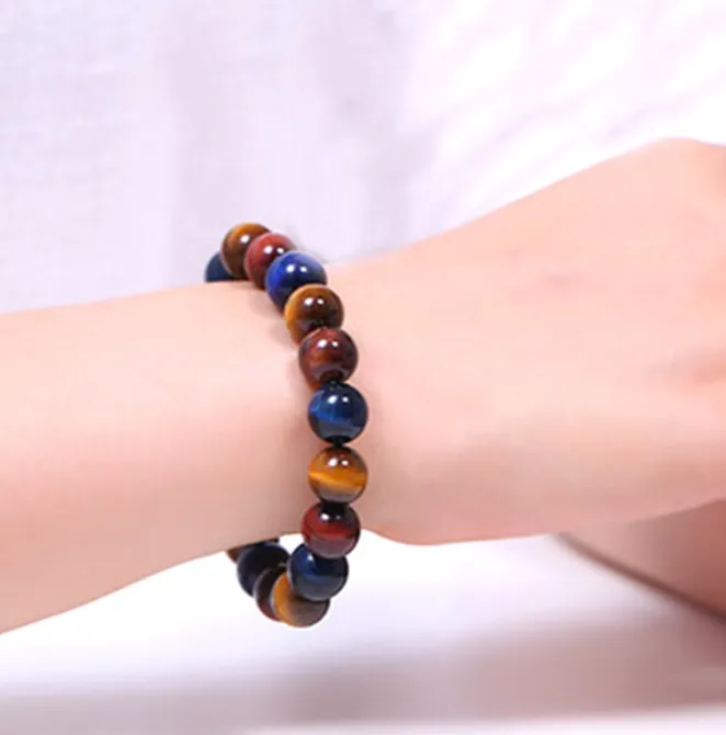 Natural Premium Three-color Tiger's Eye Bracelet