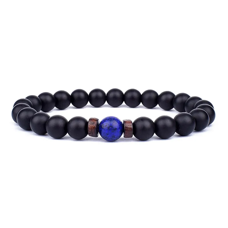 Natural Stone Beaded Bracelet