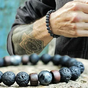 Natural Stone Beaded Bracelet