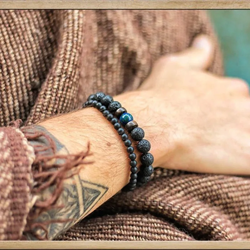 Natural Stone Beaded Bracelet