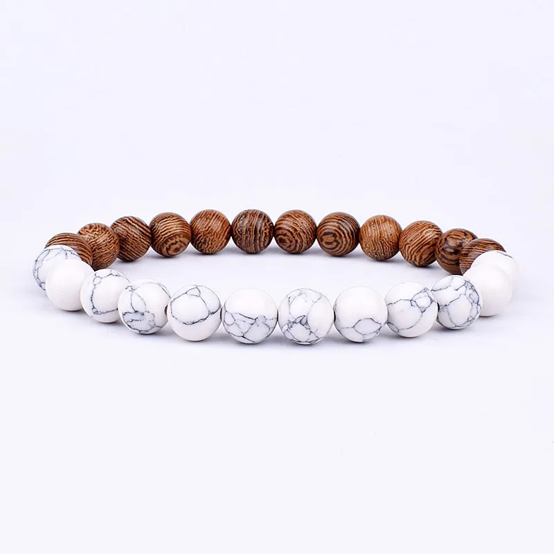 Natural Stone Beaded Bracelet