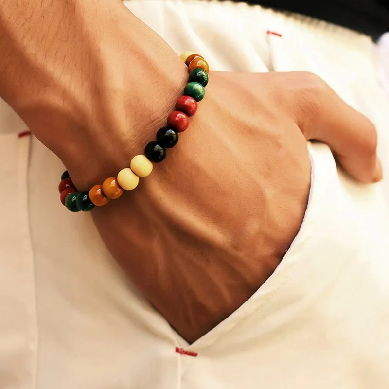Natural Stone Beaded Bracelet