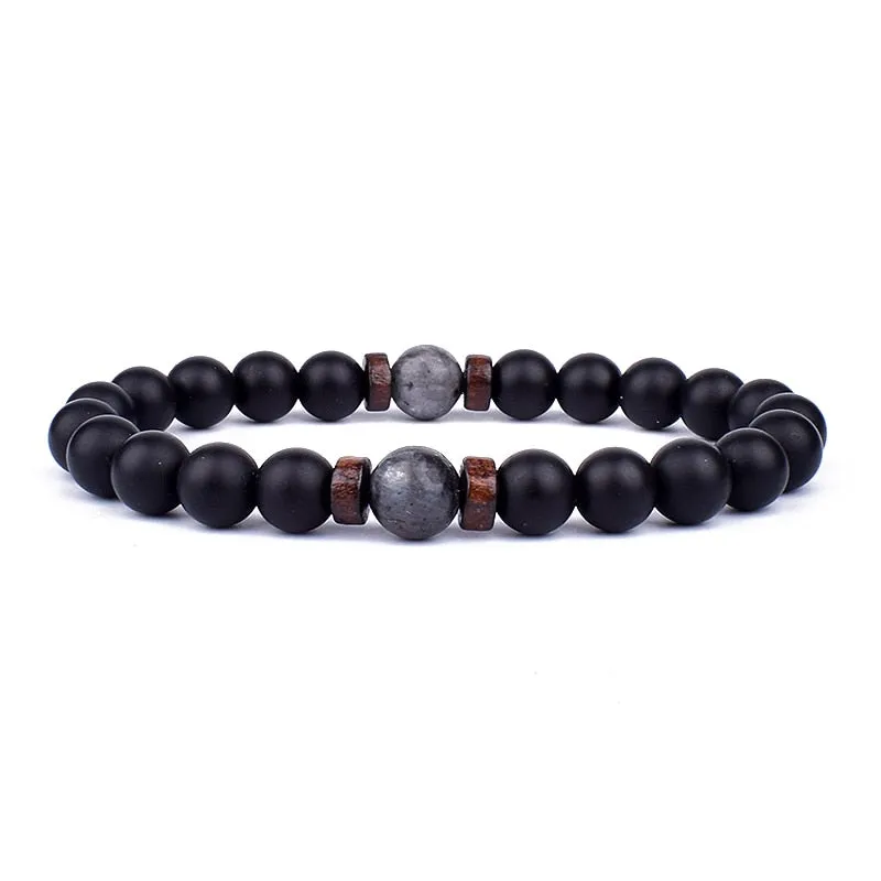 Natural Stone Beaded Bracelet