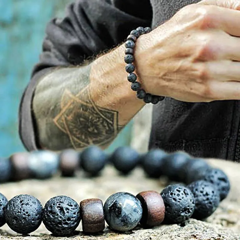 Natural Stone Beaded Bracelet