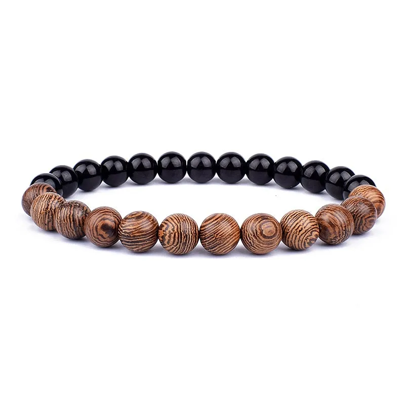 Natural Stone Beaded Bracelet