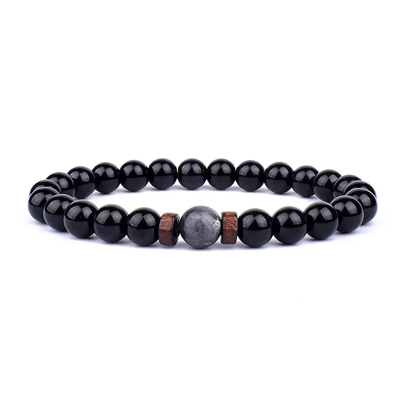 Natural Stone Beaded Bracelet