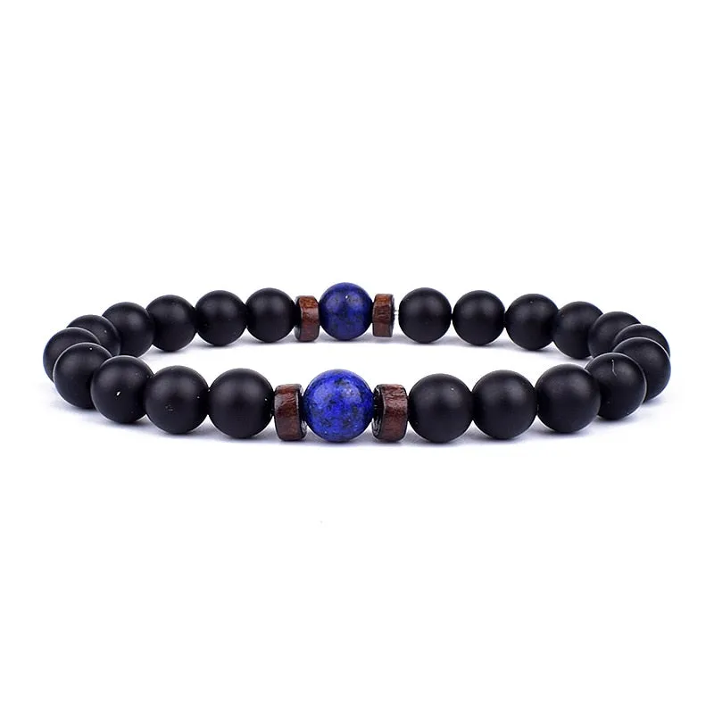 Natural Stone Beaded Bracelet