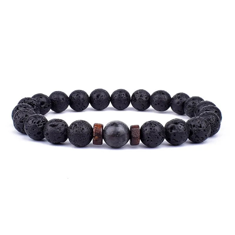Natural Stone Beaded Bracelet