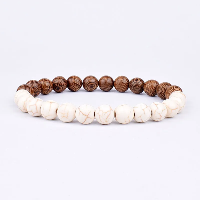 Natural Stone Beaded Bracelet