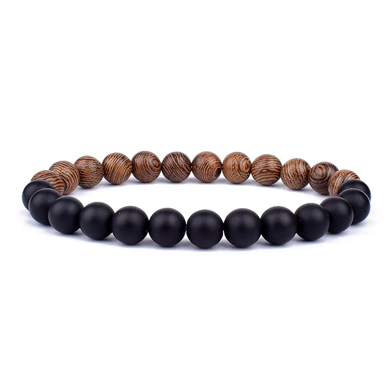 Natural Stone Beaded Bracelet