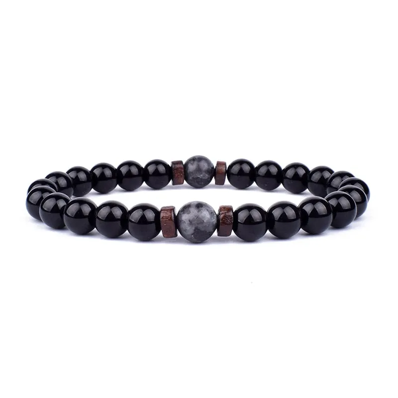 Natural Stone Beaded Bracelet