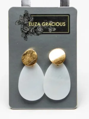 Natural Teardrop Shaped Earrings
