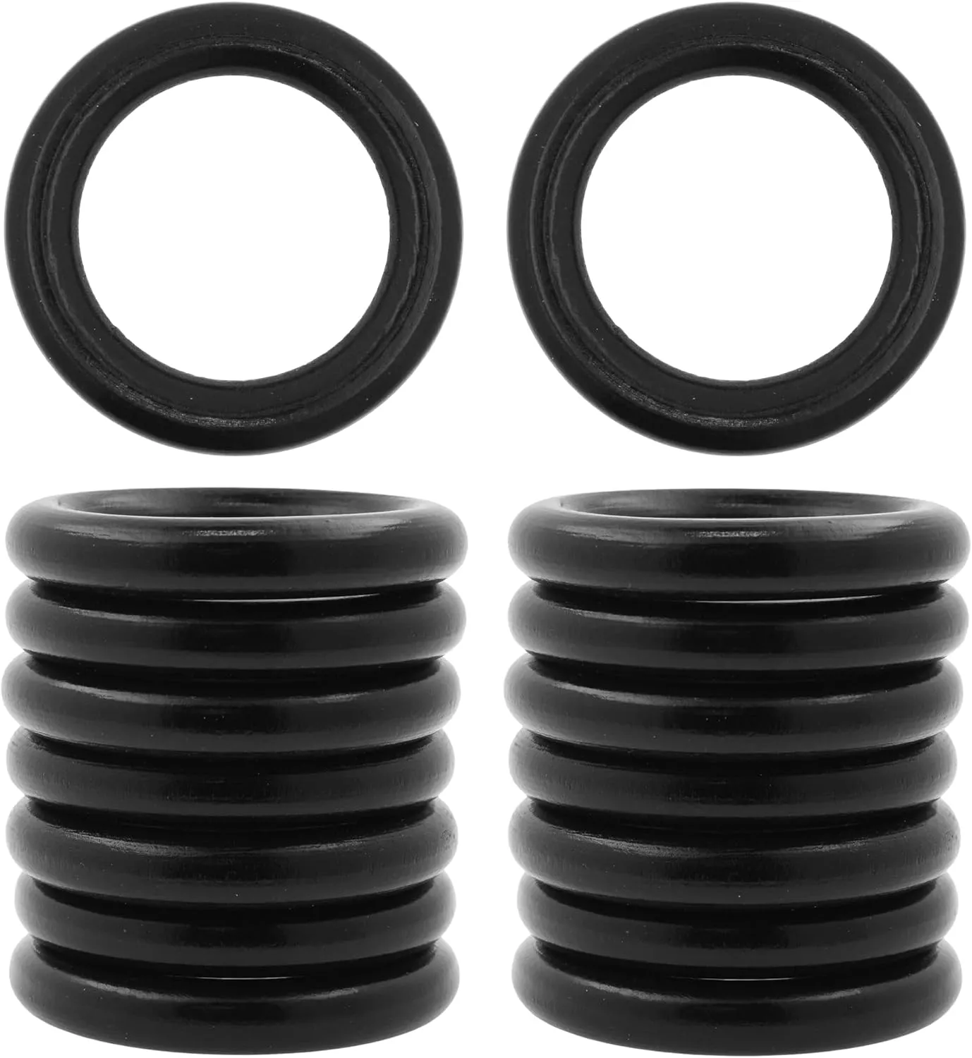 Natural Wood Rings for Crafts Macram Wooden Rings for Crafts Natural Unfinished Wood Rings for Macrame Rings Knitting Jewelry Making