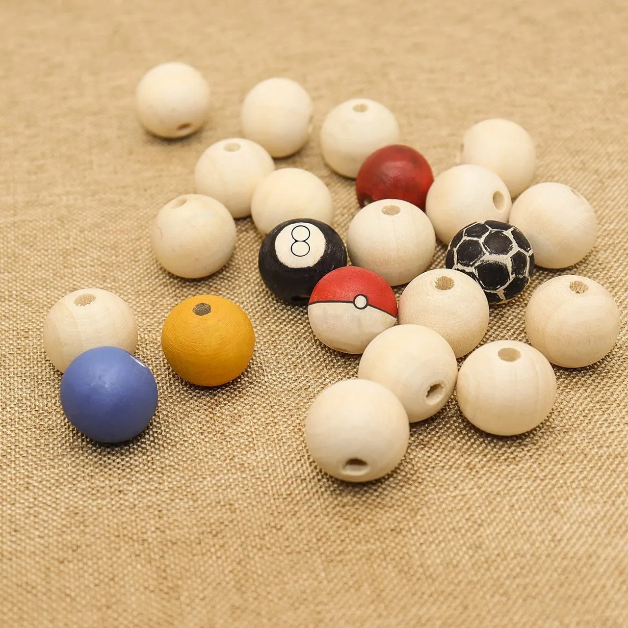 Natural Wooden Beads 18 mm