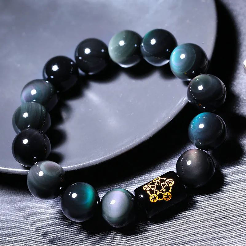 Obsidian braceletMust See!!