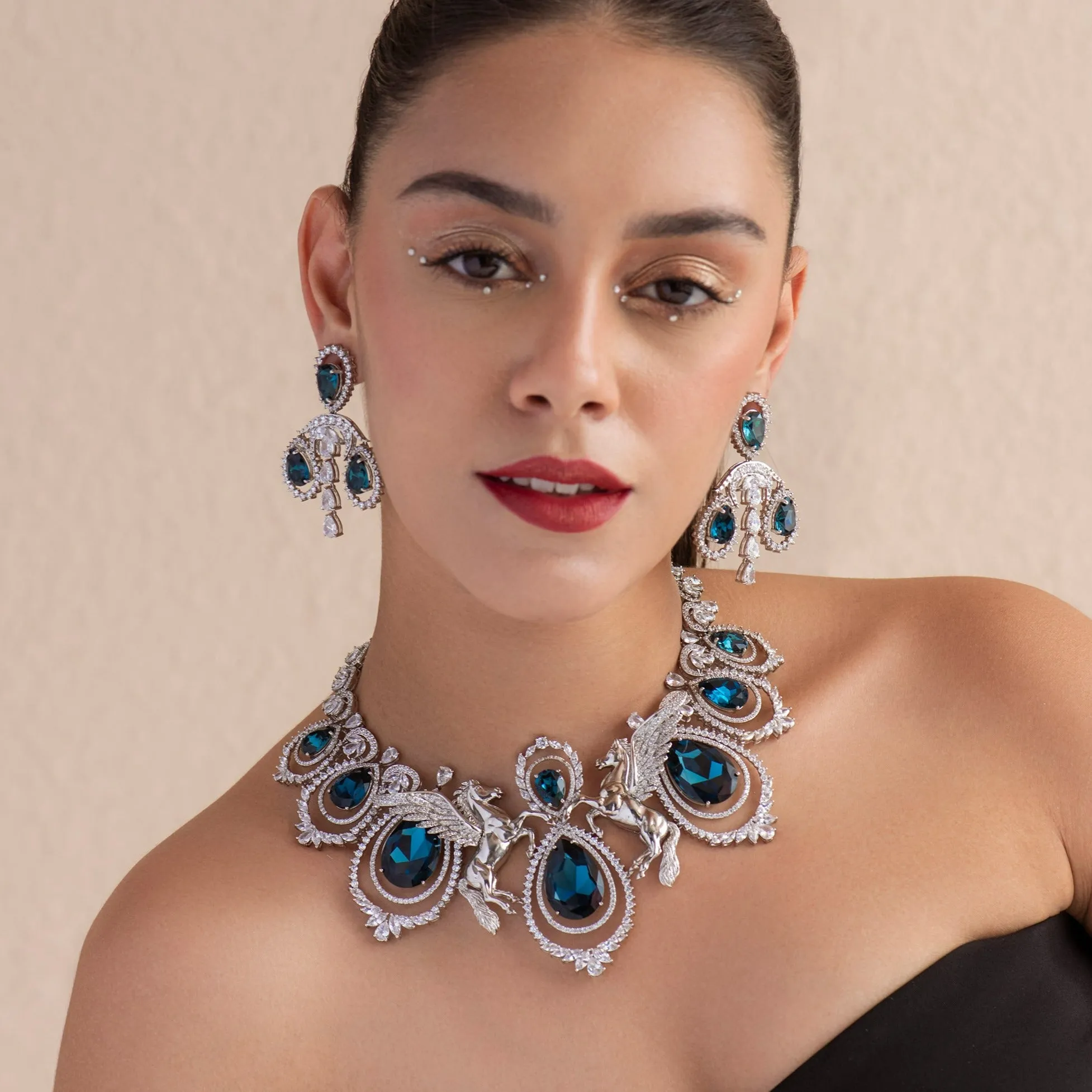 Ocean - Eyed 92.5 Silver Necklace