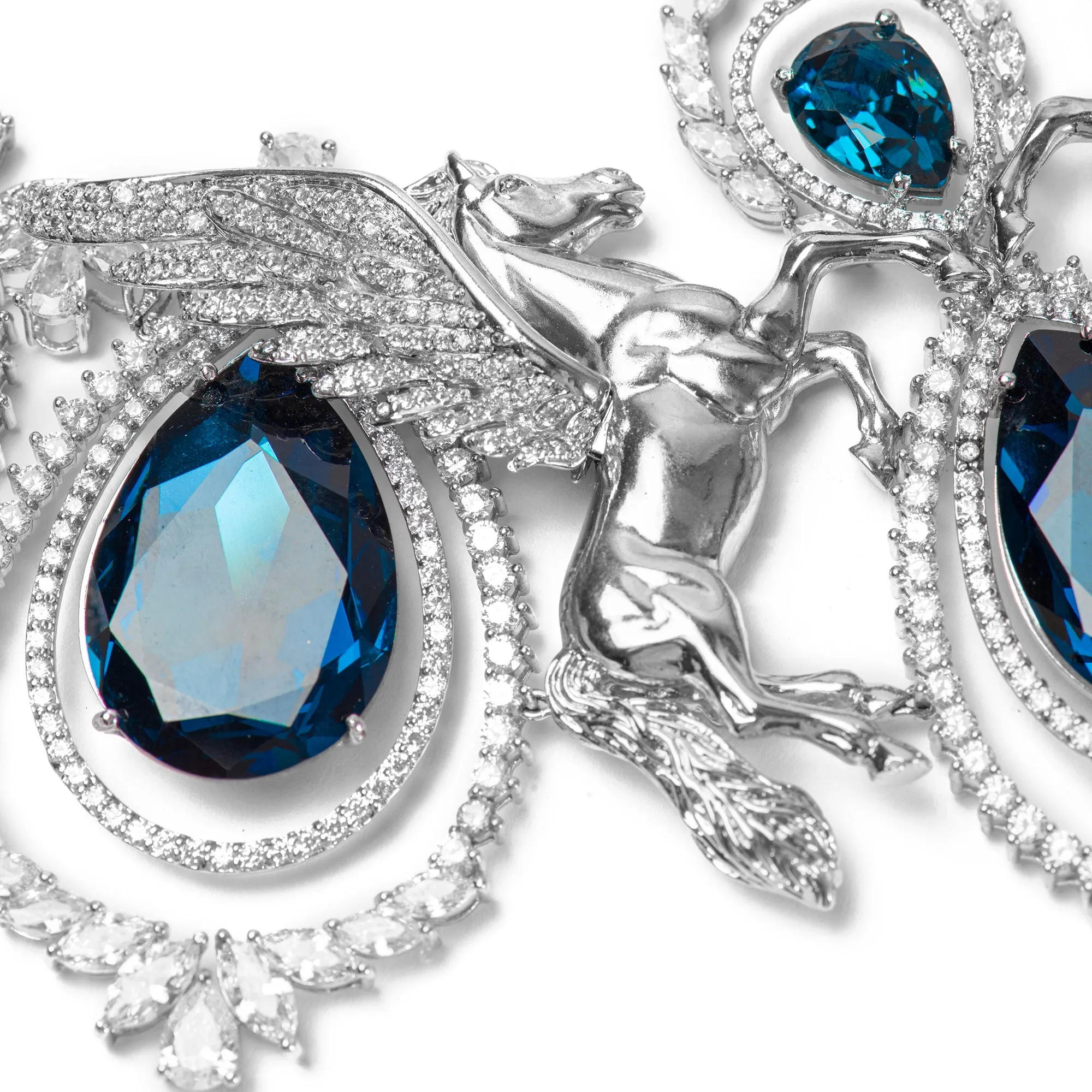 Ocean - Eyed 92.5 Silver Necklace